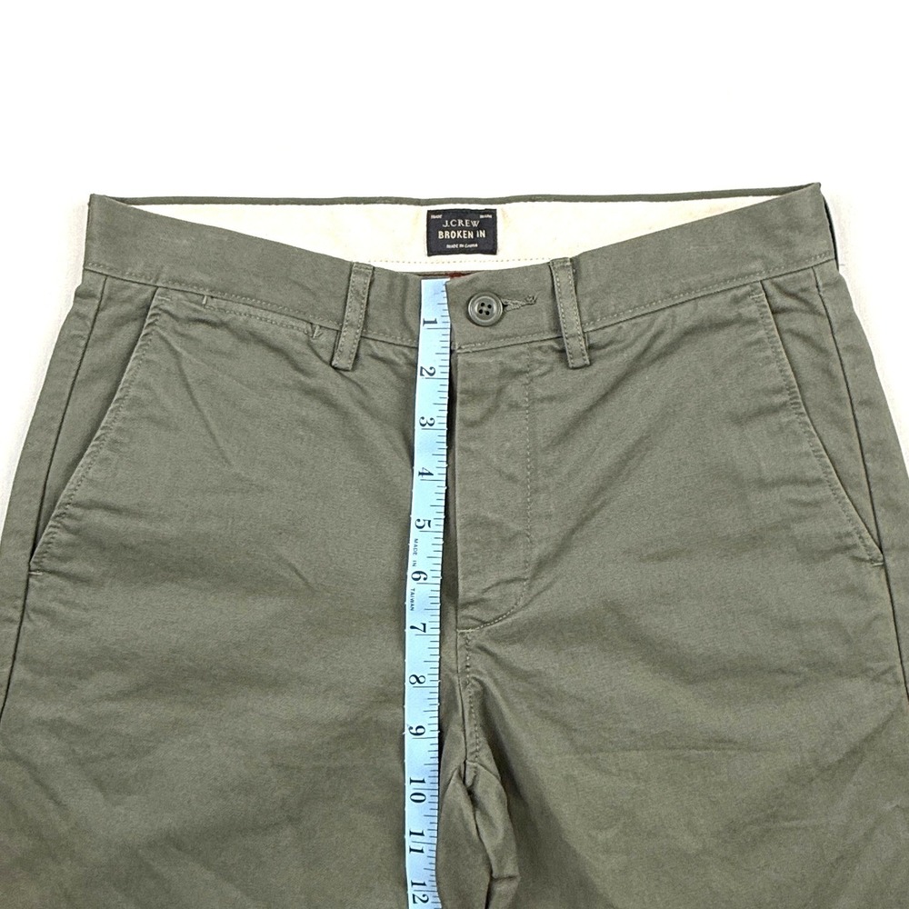 J. Crew Mens Flex Pants 28x32 Chino Slim Fit Straight Leg‎ Twill Khaki Stretch - Picture 5 of 10
